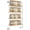 White, variant on Spice Rack Wall Mount,4 Tier Hanging Seasoning Organizer,Large Spice Rack for Wall for up to 50 Jars,Spice Organization for Kitchen Cabinet,Bathroom,Pantry,Living Room,Brown TLJ016H