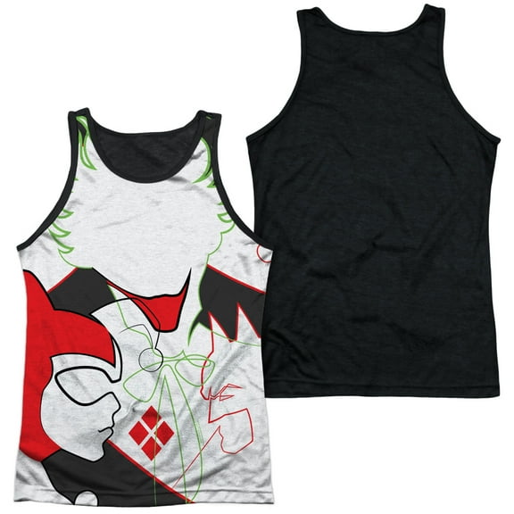 Dco - Joker/Harley Inline - Black Back Tank Top - X-Large