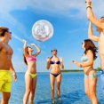 thumbnail image 4 of Ballon de Plage Gonflable Ballon de Natation Ballon de Piscine Pailleté - 3 Pcs, 4 of 5
