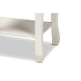 thumbnail image 2 of Baxton Studio Gabrielle Traditional French Country Provincial White-Finished 2-Drawer Wood End Table, 2 of 9