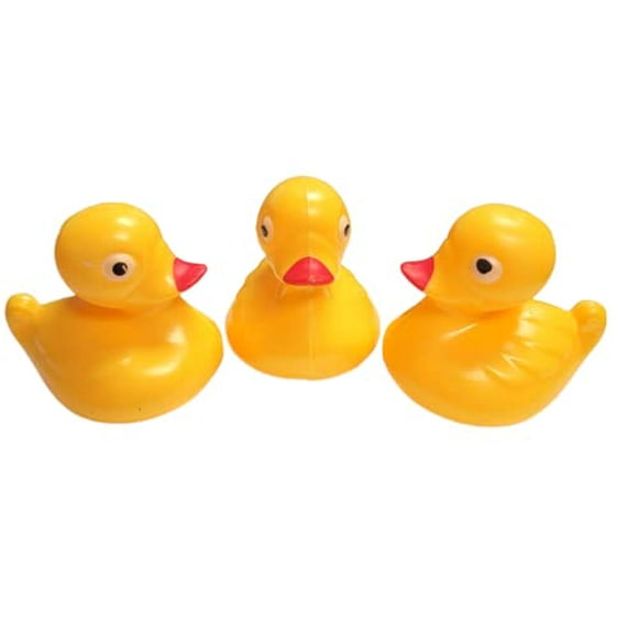 AMERIcAN WIT Floating Weighted Duckies (12 Pack) Plastic Yellow Duck Pond Floater (275) Fun Bath Tub Pool Play Toy