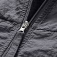 thumbnail image 5 of Mens Lightweight Jacket Full Zip Hooded Athletic Jacket Unlined Quick-Drying Waterproof Coat for Cycling Outdoor Size 3XL Dark Gray, 5 of 8