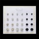 thumbnail image 3 of Pendientes para mujer, regalos para mujer, doce pares de pendientes, juego de pendientes de perlas de cristal, pendientes de moda para mujer., 3 of 4