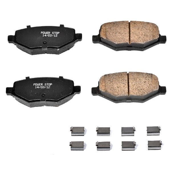 OE Replacement for 20112013 Ford Edge Rear Disc Brake Pad and Hardware