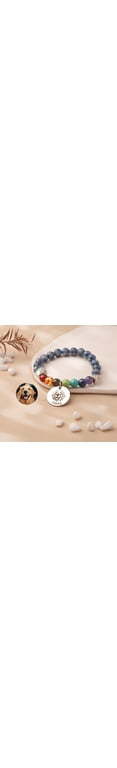 Personalized Pet Photo Bracelet | Custom Engraved Dog Cat Portrait & Name | Stainless Steel Adjustable Memorial Jewelry