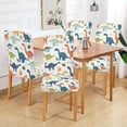 thumbnail image 2 of Yayeee 2 Pack Dining Chair Covers Stretch Parson Chairs Slipcovers Seat Protector, Dinosaur Pattern, 2 of 6