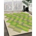 thumbnail image 3 of Ahgly Company Machine Washable Indoor Rectangle Transitional Slime Green Area Rugs, 4' x 6', 3 of 7