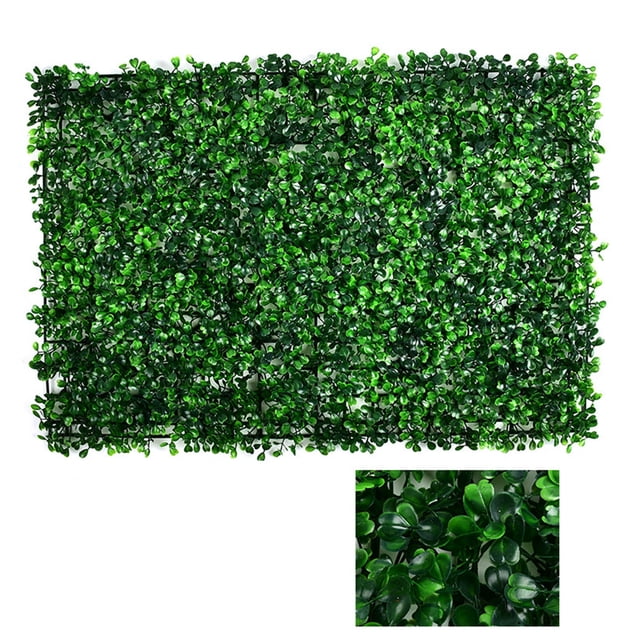 40x60cm Simulated Plant Wall Tile, Waterproof Plastic Foliage Mat for Room Divider/Fence Cover/Home Background Decoration
