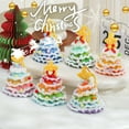 thumbnail image 3 of YUNOVA Handmade Colorful Crochet Christmas Tree Ornaments, Christmas Decorations for Tree, Mantel, Car, Gift Idea, 3 of 9