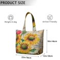 thumbnail image 5 of Sunflower Women's Large Weekend Travel Bag Moving Canvas Handbag Thick Double Layer Beach Weekend Travel Unisex Hospital Maternity Delivery with Toiletry Waterproof, 5 of 5