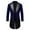 Blue, variant on Mens Victorian Tailcoat Suit Jackets Steampunk Gothic Medieval Pirate Trench Coat Vintage Lapel Tuxedo Tail Jacket