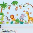 thumbnail image 4 of Juego de pegatinas de pared JAMW animales de la selva para niños, 4 of 5