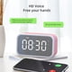 thumbnail image 5 of Reloj de alarma digital Bluetooth-Compatible con HD Mirror Pantalla Multifunción 3 Configuración de alarma Esteraofonía para habitaciones Escritorio Rosa Inevent HA028204-03B, 5 of 7