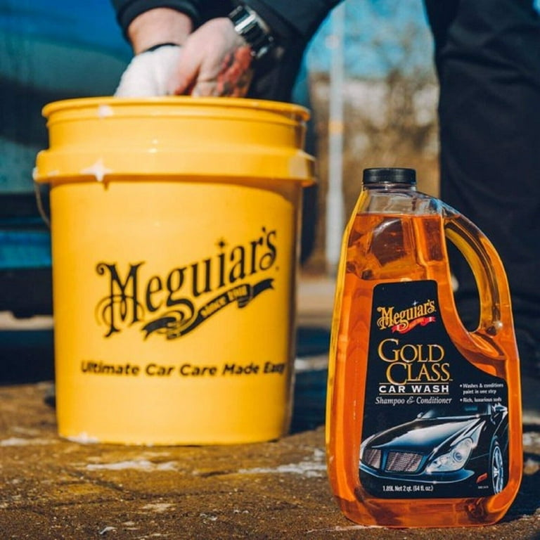 Kit Meguiar's Gold Class for car wash, with bucket and accessories -  AliExpress