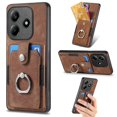 thumbnail image 1 of For Xiaomi Redmi Note 14 4G (163.25x76.55x8.16mm) Phone Case Leather Back Cover with Card Slots Kick, 1 of 5