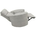 thumbnail image 3 of Bowery Hill Polyester Power Swivel Glider Recliner in Mineral White, 3 of 13