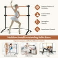 thumbnail image 5 of 4 Foot Portable Freestanding Double Ballet Barre, 5 of 8