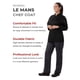 thumbnail image 2 of Chef Coat Chef Works Le Mans para mujer, talla M, color negro, 2 of 4
