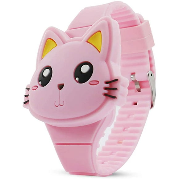 Kids Watch,Girls Watch Digital Cute Shape LED Fashion Silicone Band Clamshell Design Wrist Watch Girl