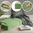 thumbnail image 3 of Codi Floor Cushions for Adults, Large Meditation Pillows with Thick Memory Foam & Soft Tufted Covers, Washable Square Seating for Couch and Yoga Sitting, 22 inch Green, 3 of 14