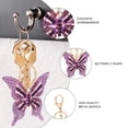 thumbnail image 4 of Llaveros de mariposa Colgantes de llavero de mariposa Colgante de llavero de aleación Regalos para mujeres Púrpura como teléfono móvil, colgante de bolso, 4 of 5