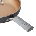 thumbnail image 2 of Ayesha Curry 09059 Home Collection Porcelain Enamel Nonstick Skillet Twin Pack with Silicone Handle Sleeves, Brown Sugar, 2 of 7