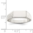 thumbnail image 3 of 925 Sterling Silver Solid Polished Ring Size 10 - 4.8 Grams -  Jewelry Gift for Mom, 3 of 3