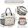 thumbnail image 5 of Pioneer Flower Floral Print Pattern Insulated Leakproof Lunch Box for Women, Large Lunch Bag for Tween Teen Adult, Loncheras Para Mujer for Work Beach Travel Picnic Camping, 5 of 6
