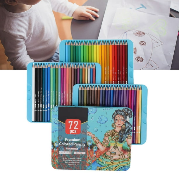 Crayon De Couleur Gras, Crayons De Couleur Log Graphite Professional Pour  La Peinture Pour Artiste 