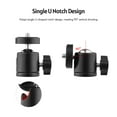 thumbnail image 4 of 1pc Mini Swivel Ball Head Tripod Head 360 Degree Rotating Mount Base Adapter with Universal 1/4 Inch Screw Mounts for DSLR Camera DV Tripod Monopod Light Stand, 4 of 7