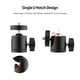 thumbnail image 4 of Cabeza de Bola 2pcs Mini cabeza de bola giratoria Cabeza de trípode Adaptador de base de montaje giratorio de 360 grados con soportes de tornillo universales de 1/4 pulgadas para cámara DSLR ILDC Tríp Meterk Cabeza de bola, 4 of 7