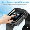 thumbnail image 5 of [10 Pack] Hard PC Case Compatible with Apple Watch Series 6 / SE/Series 5 / Series 4 44mm with Built in Tempered Glass Screen Protector, Ultra-Thin Full Cover Bumper Compatible with iWatch 44mm, 5 of 5