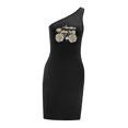 thumbnail image 3 of Vestido de verano formal simple de moda para mujer con hombros descubiertos para viajar y trabajar M, 3 of 7