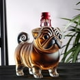 thumbnail image 6 of 300ml 3D Engraved Dog Shape Bottle - Large Capacity Glass Container for Red and Spirits with Unique Home Bar Accessory Design - Clear, 6 of 8