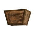 thumbnail image 2 of Meyda 147822 13 in. Triangulator Wall Sconce, Antique Copper & Silver Mica, 2 of 4