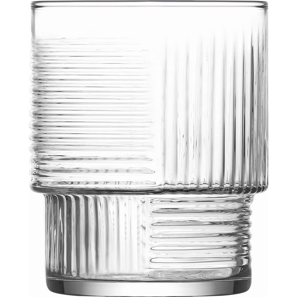 Juego 6 Vasos Dof Old Fashion LAV Cristal 325 ml Para Cocina Banquetes Fiestas