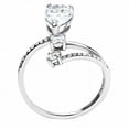 thumbnail image 5 of Rings for Women Silver 316L Stainless Steel DA130 - AAA Grade Cubic Zirconia in Clear, 5 of 6