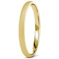 thumbnail image 3 of Glass Finish 2mm Plain Domed Wedding Band in 14K Yellow Gold.Size 10.25, 3 of 6