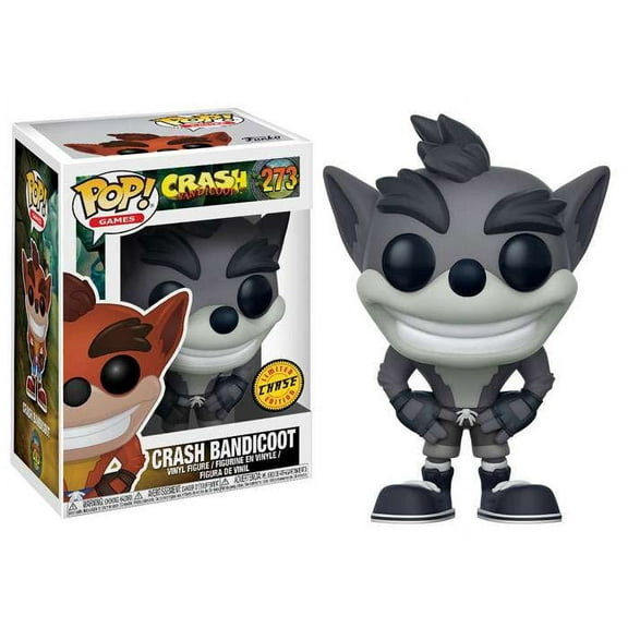 Funko POP! Games Crash Bandicoot Vinyl Figure (Black & White Chase Version)
