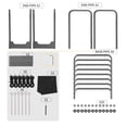 thumbnail image 4 of Heavy Duty Indoor/Outdoor Steel Log Storage Rack - Wood Pile Holder Stacker Organizer for Fireplace, 4 of 7