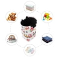 thumbnail image 7 of Yayeee Freestanding Laundry Hamper with Handle Collapsible Large Storage Basket for Clothes, Christmas Penguin, 7 of 7