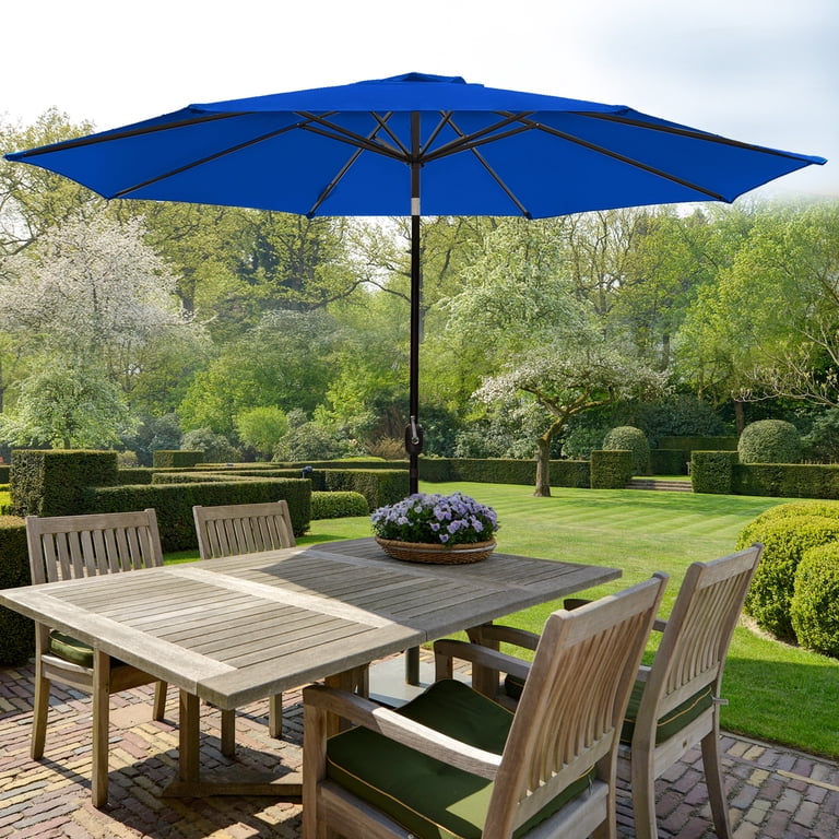 laurel canyon patio umbrella Base 18" Outdoor Umbrella Base Stand Market Umbrella Holder for Deck, Lawn, Garden, Pool, Bronze Home LAUREL CANYON 4 Pcs 185