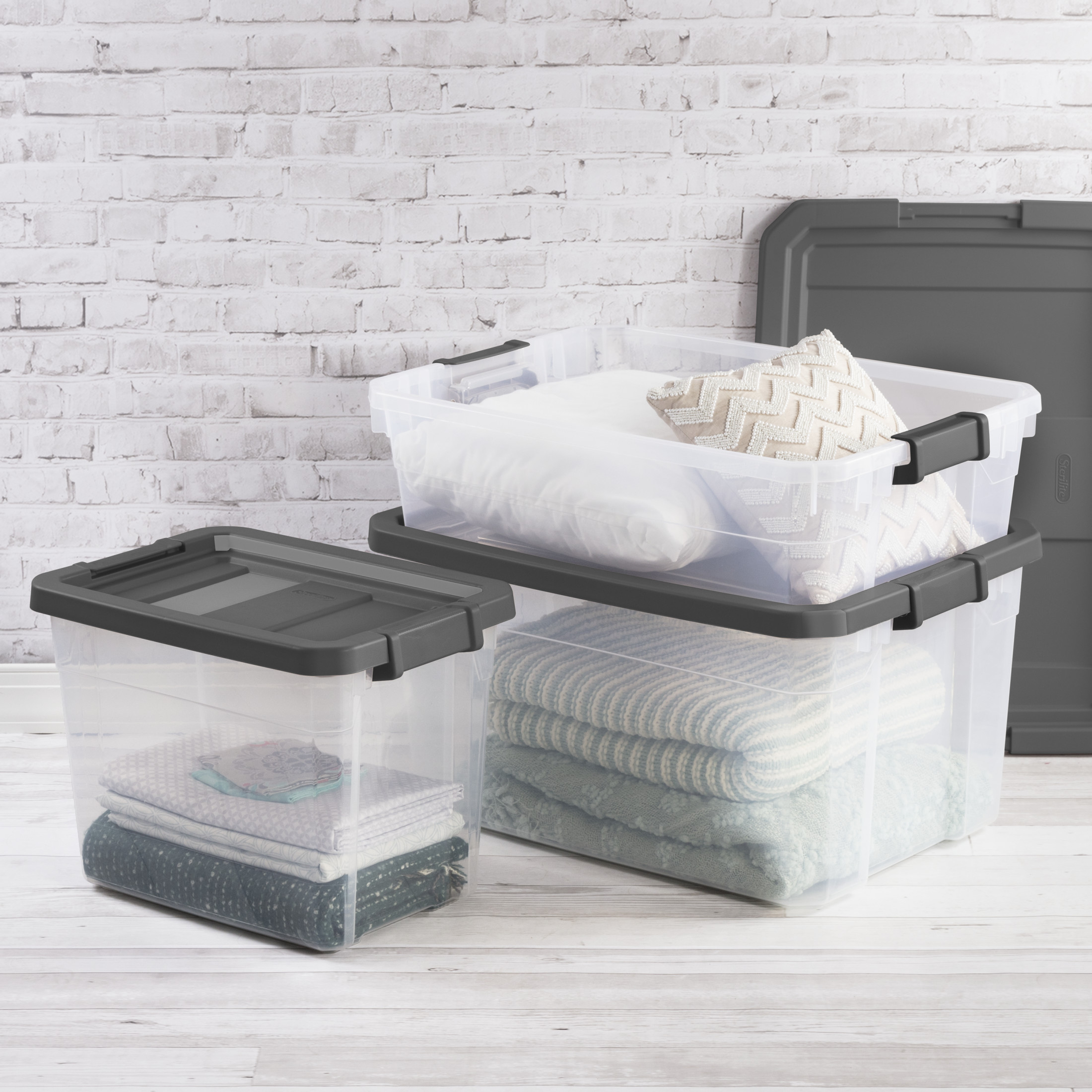 Sterilite 40-Quart Stackable Storage Bin with Latch Lid photo 6