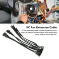 thumbnail image 4 of 2pcs PWM Fan Extension Cable, Broad Compatibility, High Flexibility, Increased Airflow, Wire Material, Firm Interface for PC Case Fan, 4 of 7