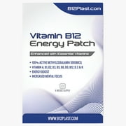 B12Plast Transdermal Vitamin B12 Patch 5000mcg Plus 10 Essential Vitamins - 6 Weeks Supply