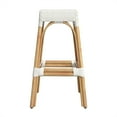thumbnail image 3 of Butler Specialty Company Robias Rectangular Rattan 30" Bar Stool - Glossy White, 3 of 6