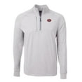 thumbnail image 2 of Men's Cutter & Buck Heather Gray San Francisco 49ers Big & Tall Adapt Eco Raglan Quarter-Zip Jacket, 2 of 3