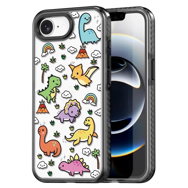 Funda para teléfono Rosarnnah compatible con iPhone 16E 6.1, color negro