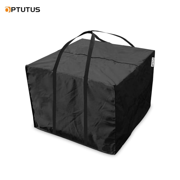 OPTUTUS Christmas Tree Storage Bag – Square Holiday Decoration Organizer, 32" x 32" x 24", Heavy-Duty Zippered Carry Tote with Handles, Dust & Moisture Resistant