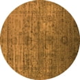 thumbnail image 1 of Ahgly Company Indoor Round Oriental Orange Traditional Area Rugs, 5' Round, 1 of 4